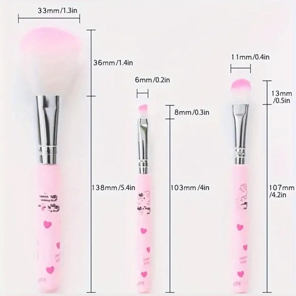 Hello Kitty Make-up Brush Set - Picture 3 of 4